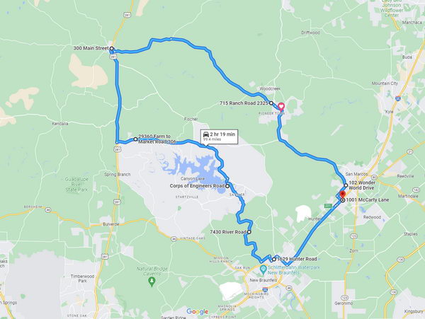 Blanco map